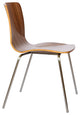 JC Stacking Chair, Walnut