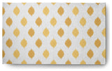 Ikat Dot Stripes Soft Chenille Area Rug, Yellow, 3'x5'