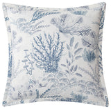 Oceania Coastal Euro Sham, 27"x27", Blue