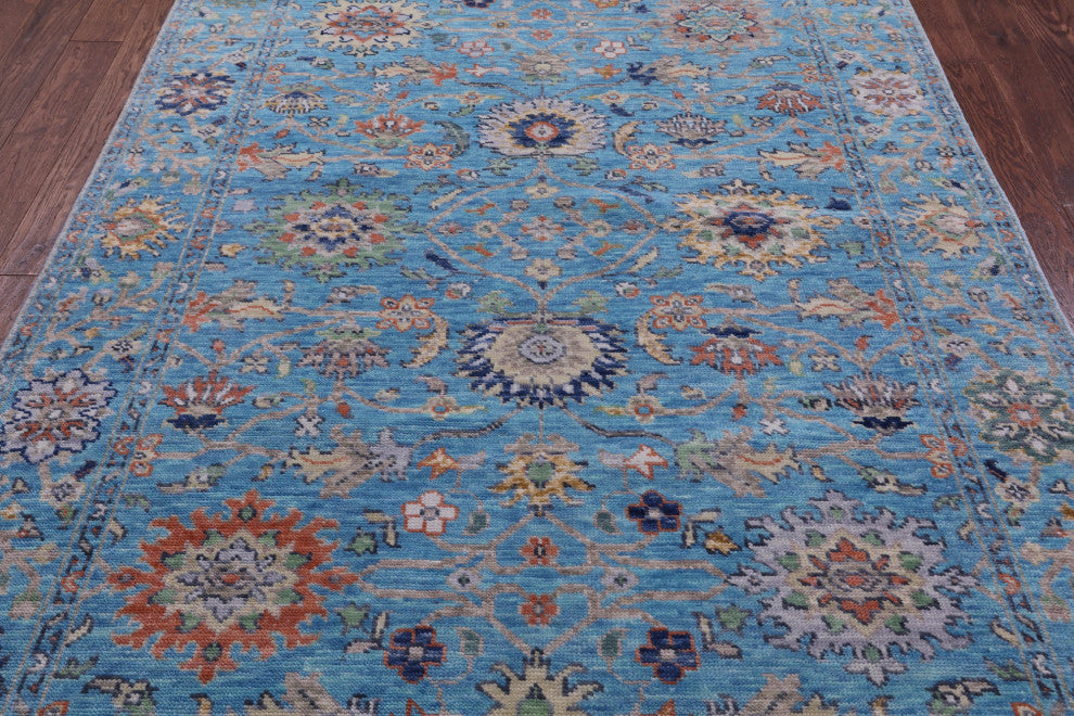 Turkish Oushak Handmade Wool Rug 6' 1" X 8' 7" - Q14944