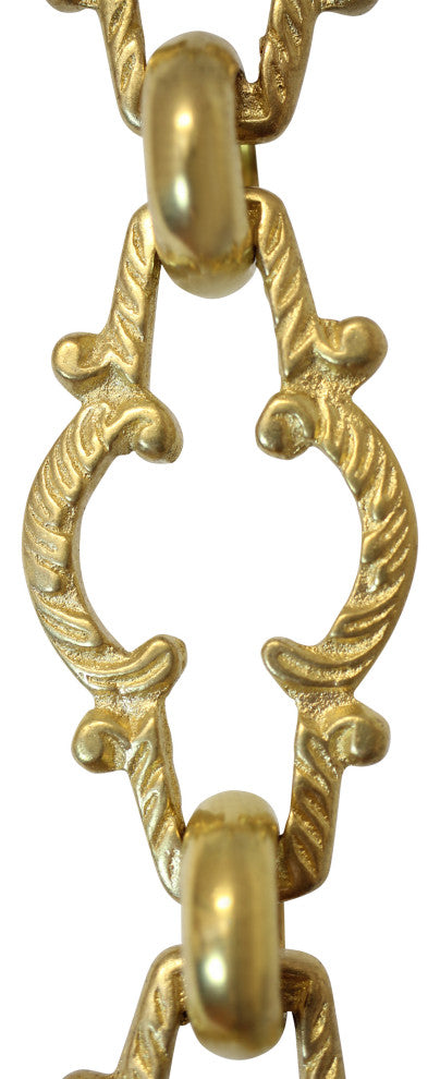 RCH Hardware Brass Vintage Chandelier Chain, Various Finishes, Acid Dipped, U55