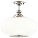 Hudson Valley 9815F-PN, 1 Light Semi Flush