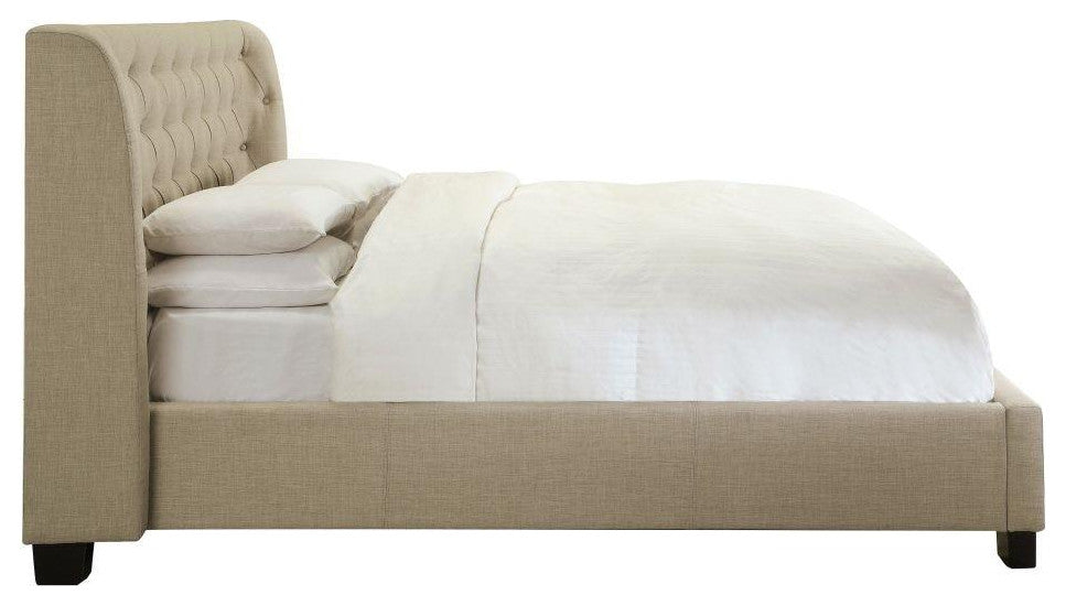 Modus Geneva Cal King Levi Platform Bed, Toast