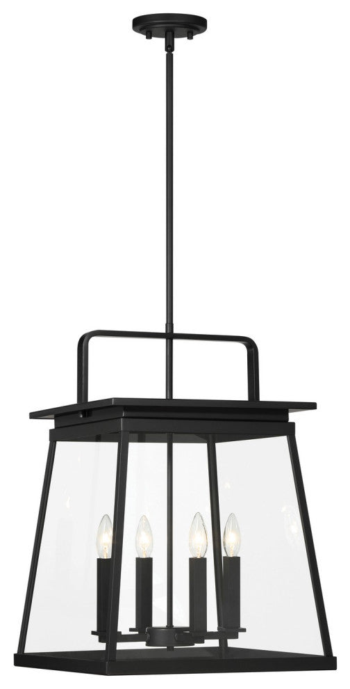 Minka Lavery Isla Vista 4 Light Outdoor Hanging Lantern, Coal