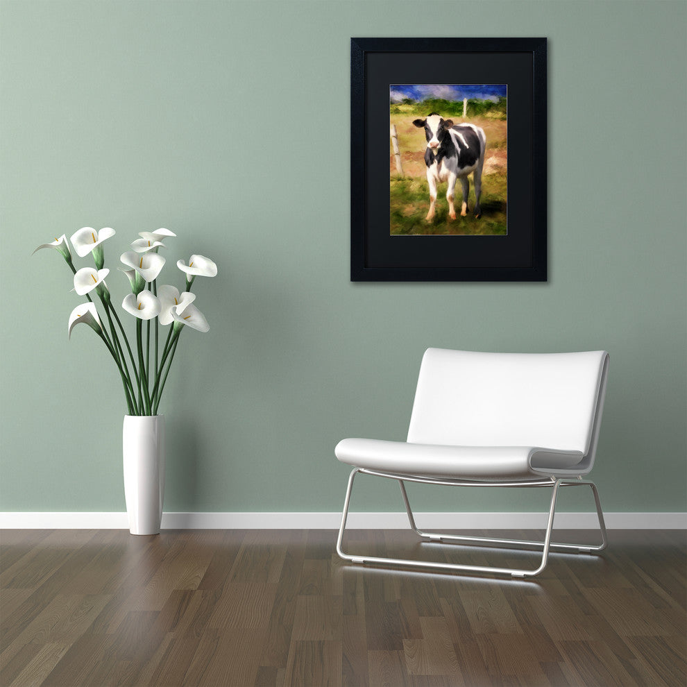 Lois Bryan 'Oh You Beautiful Doll' Art, Black Frame, Black Matte, 11"x14"