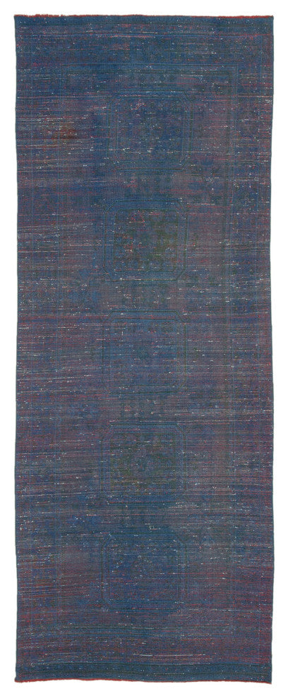 Rug N Carpet - Handwoven Turkish 4' 6" x 11' 8" Contemporary Runner Rug