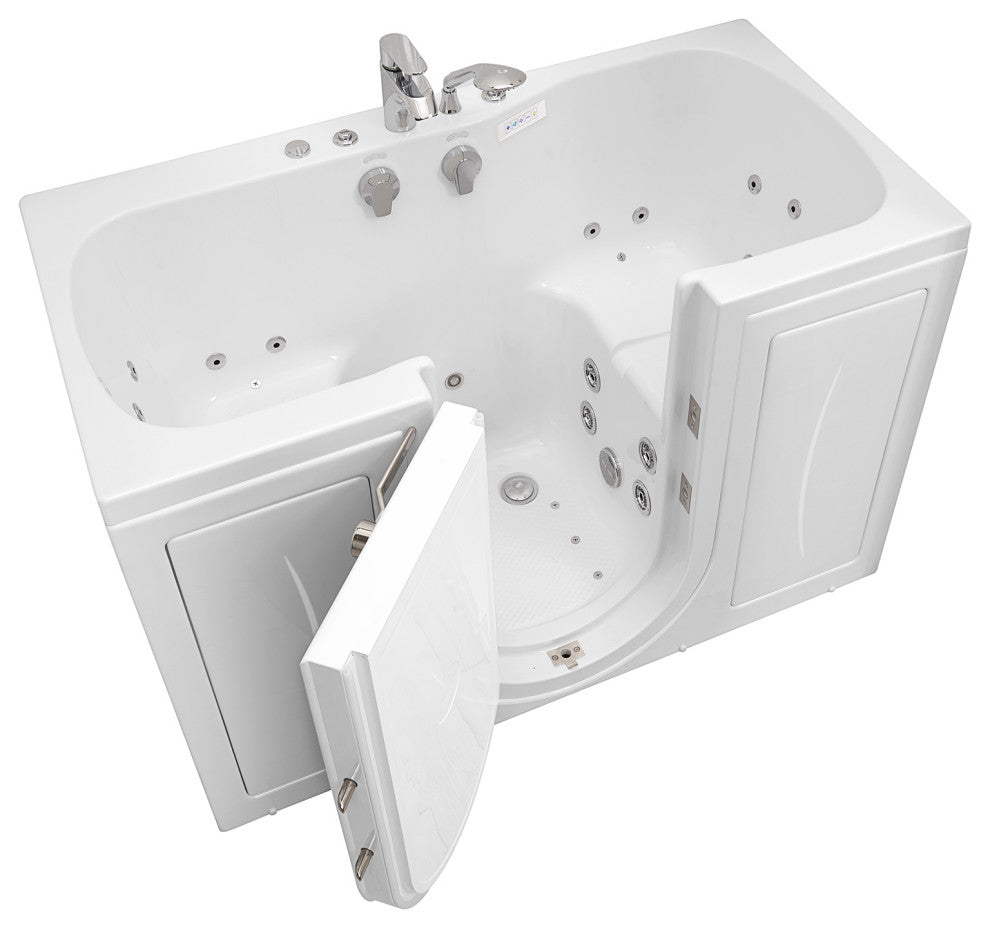 Ella Tub4Two 32"x60" Hydro+Air Massage+Foot Massage Acrylic Two Seat Walk, Tub