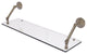 Prestige Que New 30" Floating Glass Shelf, Antique Pewter