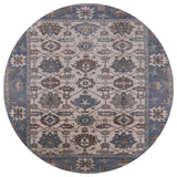 Ahgly Company Indoor Round Mid-Century Modern Area Rugs, 4' Round
