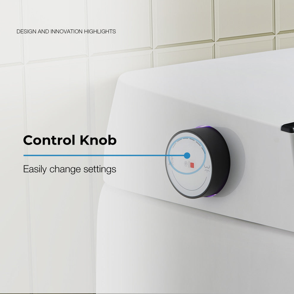 Ove Ella Dual-Flush Smart Bidet Toilet With Built-in Tank