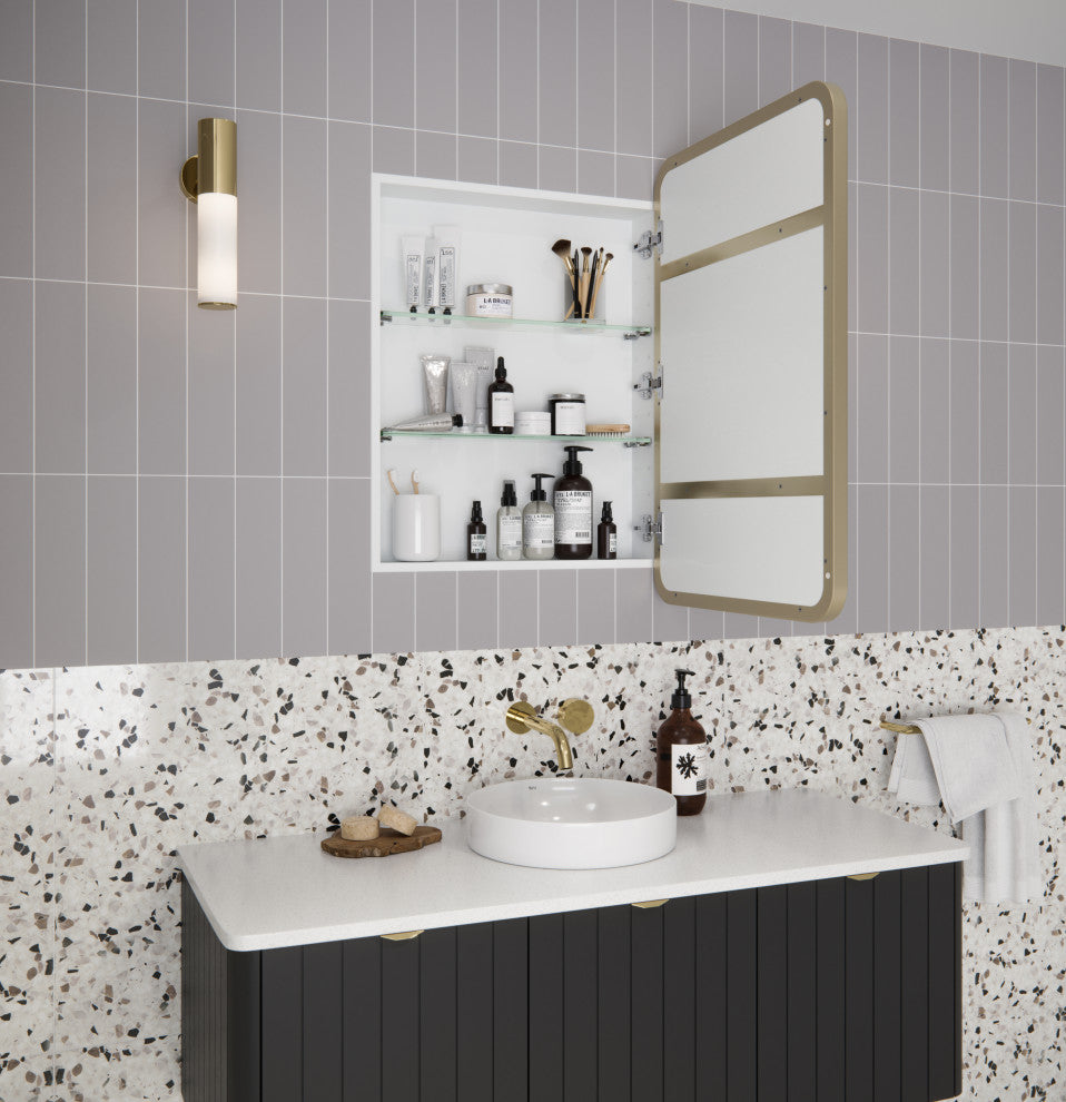 Medicine Cabinets, Satin Brass