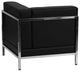 Hercules Imagination Series Contemporary Black Leather Right Corner Chair