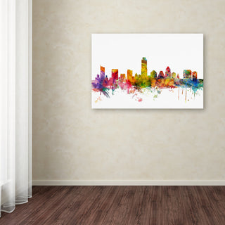 "Austin, Texas Skyline" Canvas Art by Michael Tompsett