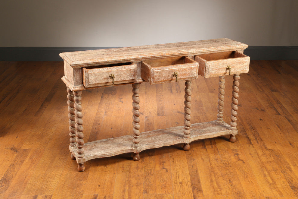3 Drawer Console Table