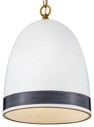 Hinkley Nash Pendant Light, Heritage Brass With Black Accents