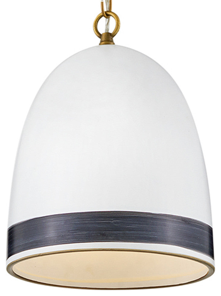 Hinkley Nash Pendant Light, Heritage Brass With Black Accents