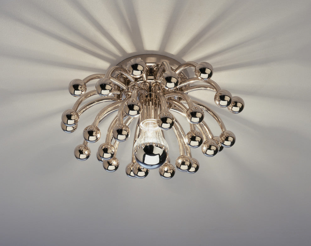 Anemone Flushmount, Polished Nickel
