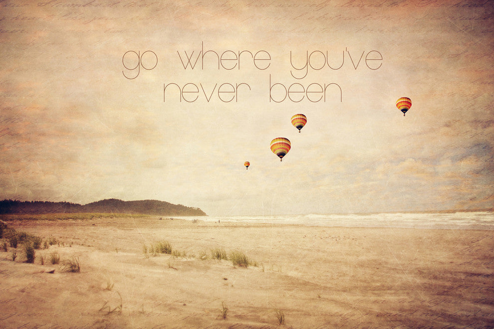 "Go Where You've Never Been" Print on Canvas by Sylvia Cook