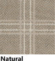 Natural Herrington Plaid Area Rug Milliken Tactesse Nylon, RND 6'