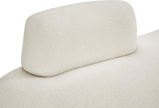 Argyle Upholstered Chaise/Loveseat, Cream, Teddy Fabric