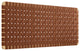 Sparta Weave Wall-Mount Vegan Leather Queen Headboard, Natural Brown