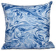 M?lange, Geometric Outdoor Pillow, Blue, 18"x18"