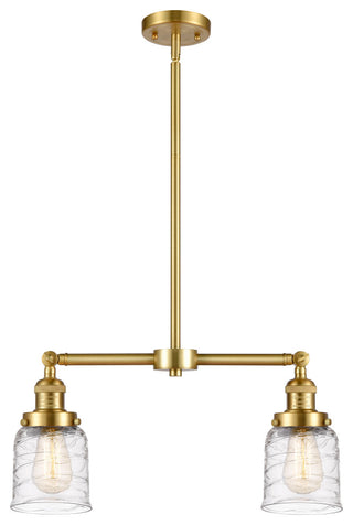 Bell Island Light, Satin Gold, Deco Swirl