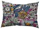 Flower Melange Decorative Throw Pillow, Orchid, 14"x20"