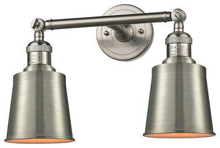 Addison 2-Light Bath Vanity-Light, Brushed Satin Nickel, Brushed Satin Nickel