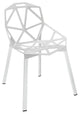 Modern White Connections Dining Side Chair