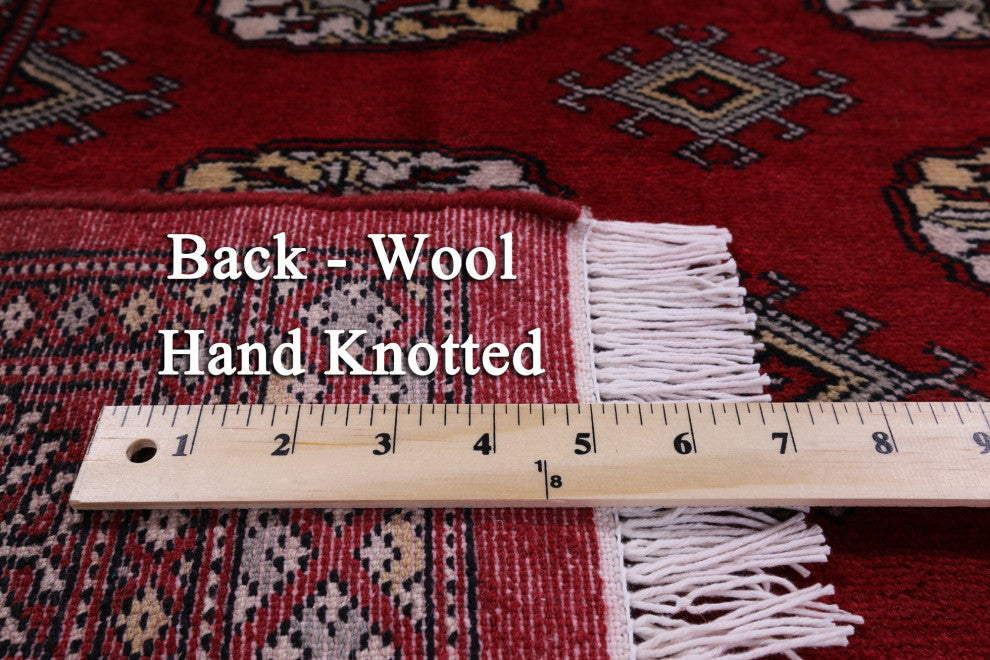 3' 1" X 5' 1" Hand Knotted Signed Silky Bokhara Wool Rug - Q13762