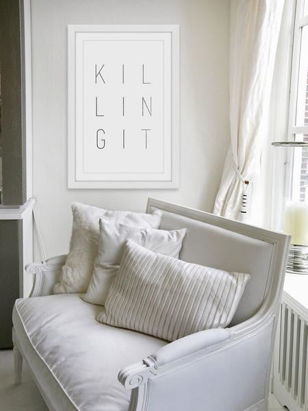 "Killing It II" Framed Painting Print, 12"x18"