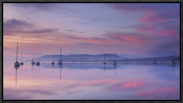 "Morning Mood" Framed Canvas Giclee by Max Witjes, 23x13"