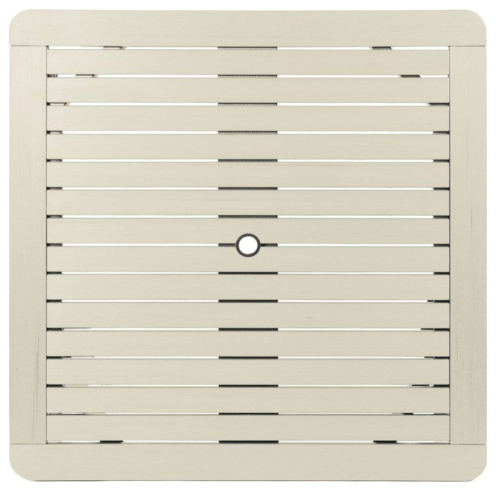 Square Dining Table, Whitewash