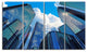 Elevated Business Buildings, Cityscape Canvas Art Print, 48"x28", 4 Panels