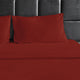 Bluff City Bedding, 1800 Thread Count 4-Piece Set, Red, Twin/Twin Xl