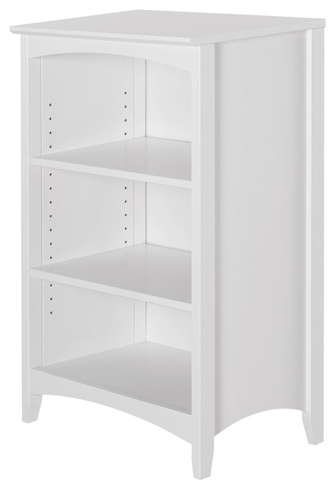 Shaker Style Bookcase, White, 36"