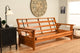 Mesa Frame Futon With Barbados Finish, Suede Peat