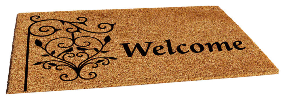 Welcome Post Doormat, 17"x29"