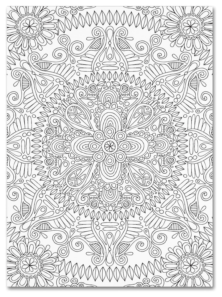 Hello Angel 'Mandala One' Canvas Art, 32x24