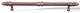 Distressed Copper RKI Lined Rod Pull with Petals, RKICP861DC
