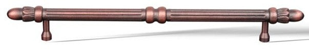 Distressed Copper RKI Lined Rod Pull with Petals, RKICP861DC
