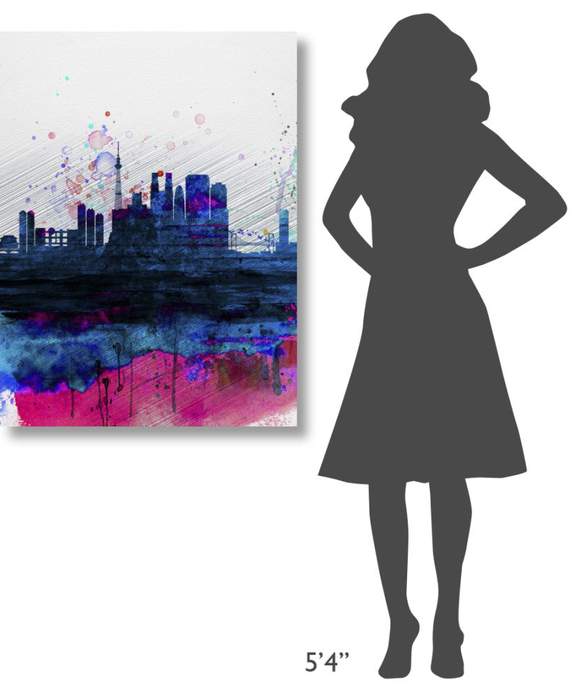 "Tokyo Watercolor Skyline" Fine Art Print
