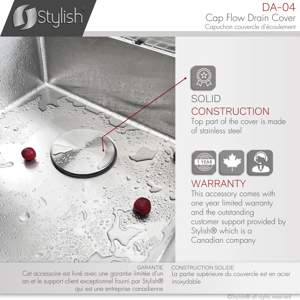 Stylish CapFlow Drain Cover