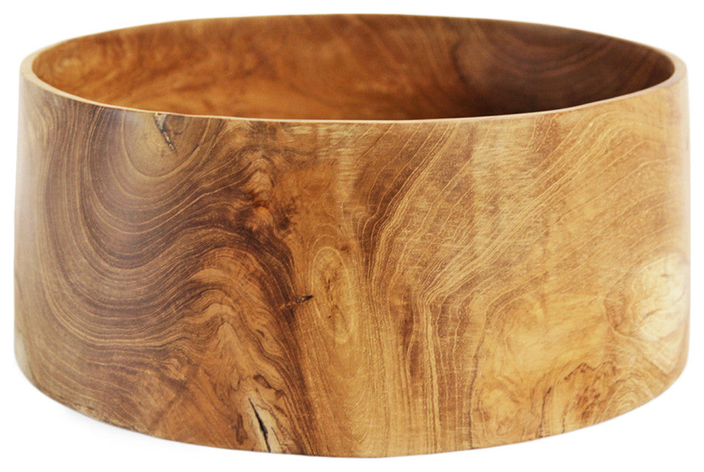 Cali Modern Teak Wood Bowl