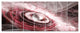 Crystal Rotating Flying Saucer, Floral Canvas Art Print, 83"x32", 7 Panels