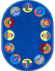 Animal Readers 7'8" X 10'9" Oval Area Rug, Color Multi