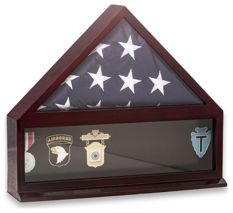 Mahogany Flag Presentation Box For 3'x5' Flag