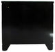 Oriental Slant Front Cabinet With Mother of Pearl, Hand Painted Black With Mother of Pearl