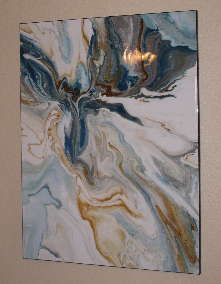 On the Wings of an Angel, Resin Coated Limited Edition Painting by ELOISExxx